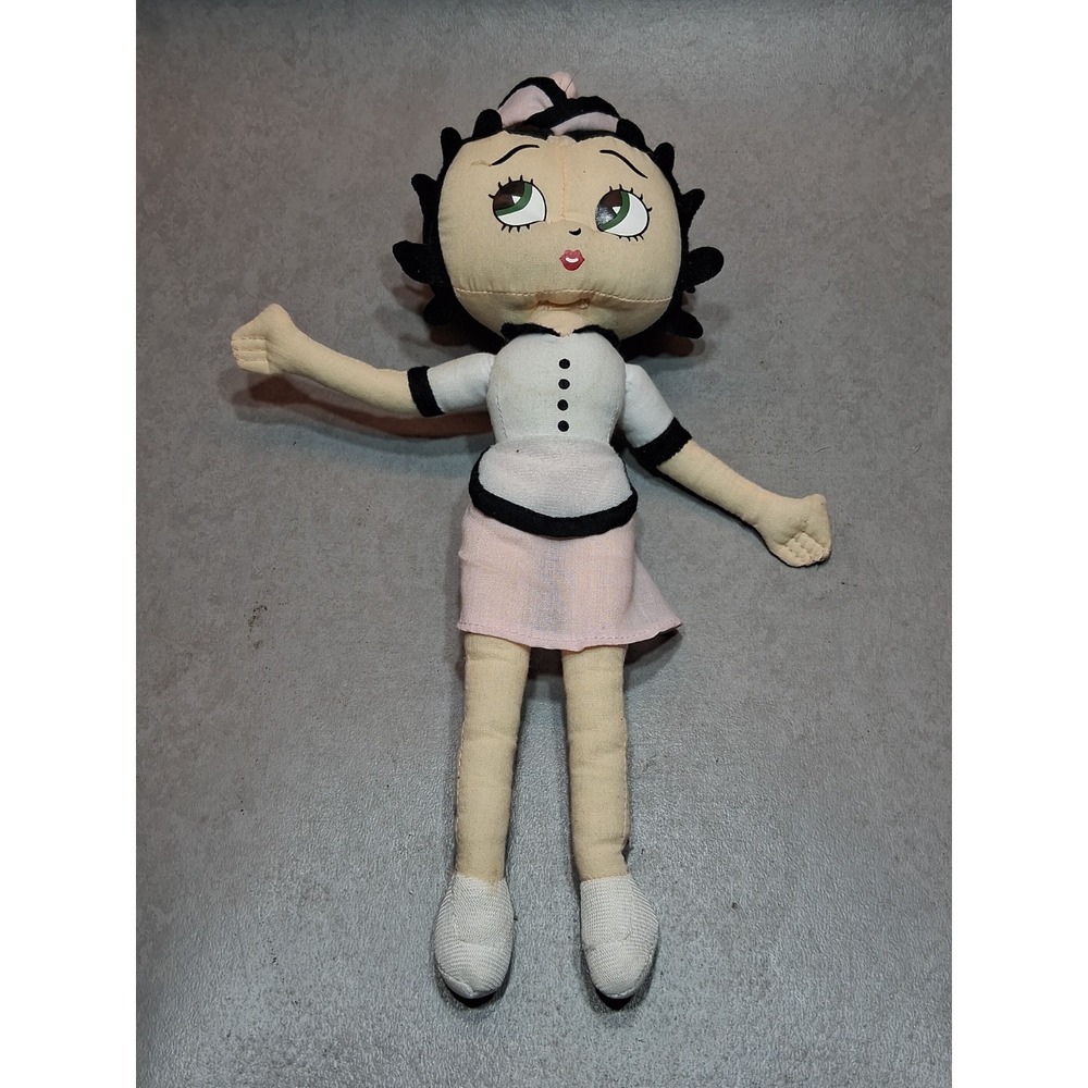 Betty Boop Cartoon Waitress Plush Stuffed Cloth, 2012 Kelly Toy Retro 12"